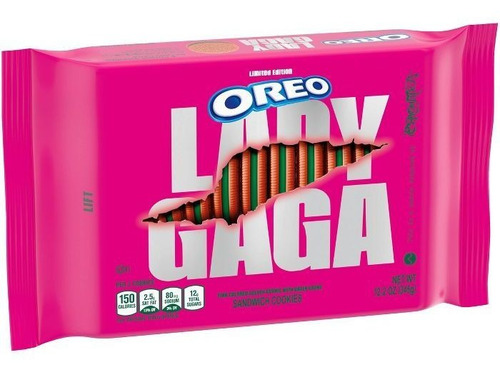 Galletas Oreo Lady Gaga 345g Edición Limitada Golden Cookie