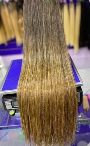 Cabelo Brasileiro Do Sul Morena Iluminada Liso 50cm/ 100G - Mona