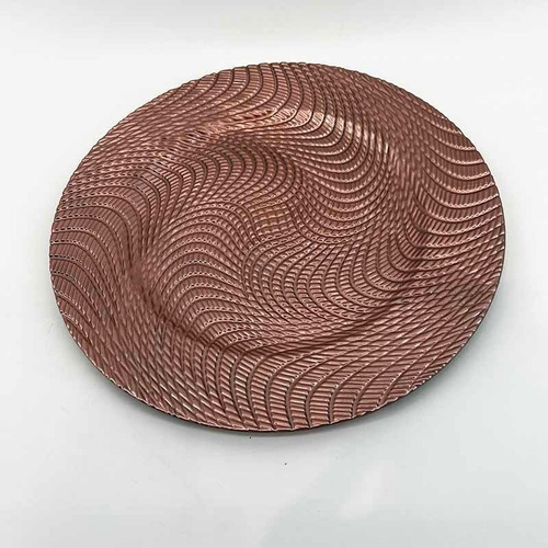 Plato 33cm Espiral Rose Gold