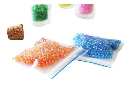 Imagen 2 de 3 de Bolsas Con Cierre Hermético Transparente 100 Uds 10x8cm