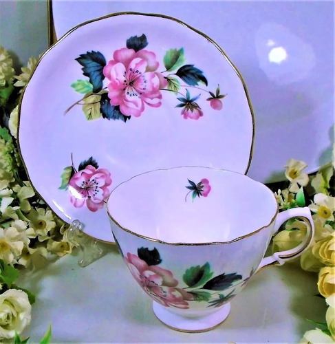 Taza De Té Vintage Porcelana Inglesa Crown Royal Año 1964