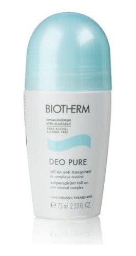 Deo Pure Antitranspirante Roll-on By Biotherm, 2,53 onza