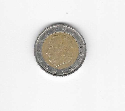 Ltc348. Coleccionable, Moneda De 2 Euros De Bélgica 2002.