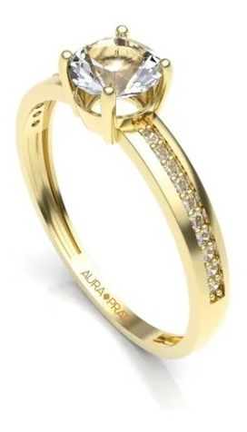 Anillo Compromiso Oro Rosa 14k Con Moissanita 1.0ct Valery