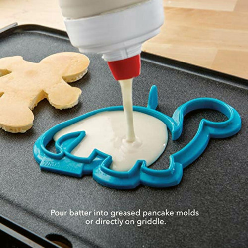 Whiskware Pancake Art Kit With Batter Mixer 2 Pancake Shaper