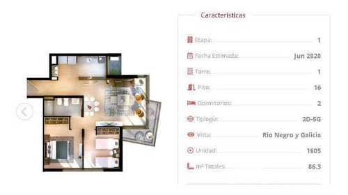 Imagen 9 de 16 de Vendo Apartamento 2 Dormitorios, Entrega 03/2021, Centro
