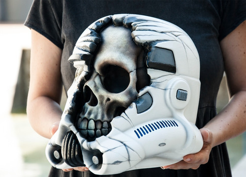 Imagen 2 de 4 de Figura Impresa En 3d Star Wars Casco Death Trooper Excelente