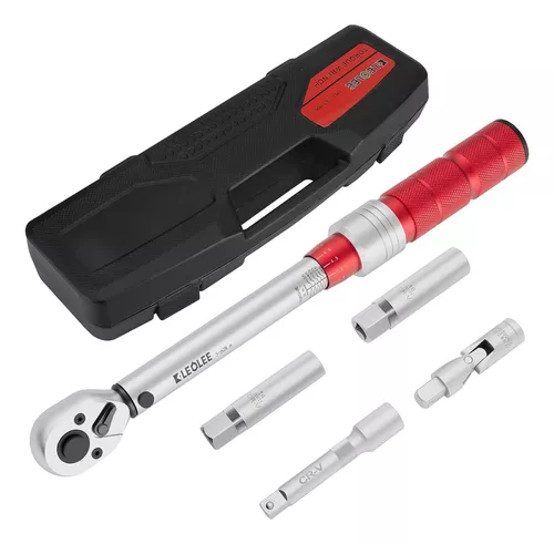 Kit Llave Dinamometrica Torquimetro 3/8 De Trueno 5 Pzs Pro