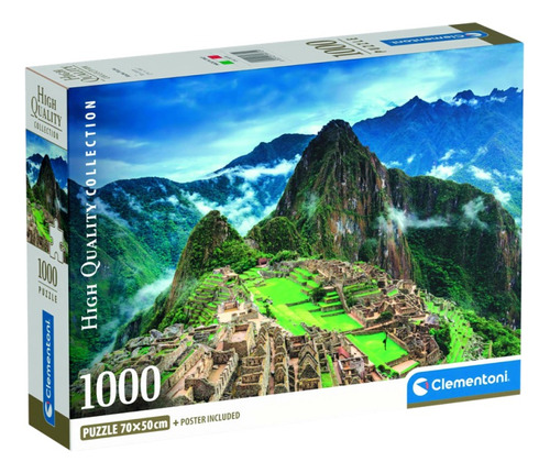 Rompecabezas Machu Picchu 1000 Pz Clementoni Con Poster