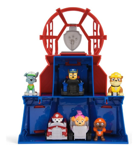 Paw Patrol Mini Torre De Vigilancia 3 Autos Y 3 Figuras / J