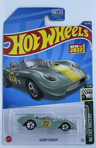 Hot Wheels - Glory Chaser - Retro Racer 710 Verde Azulado 12