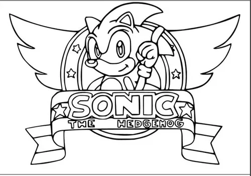 Desenhos que Fiz Numa App de Colorir do Sonic