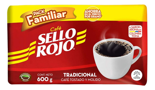 Café Sello Rojo Tradicional X600g