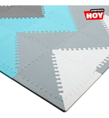 Imagen 6 de 10 de Piso Goma Eva Encastrable Bebe Alfombra Antigolpes Nordica