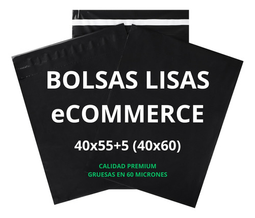 Bolsa Sobre Ecommerce Negras 40x60 N°2 Calidad Premium X100