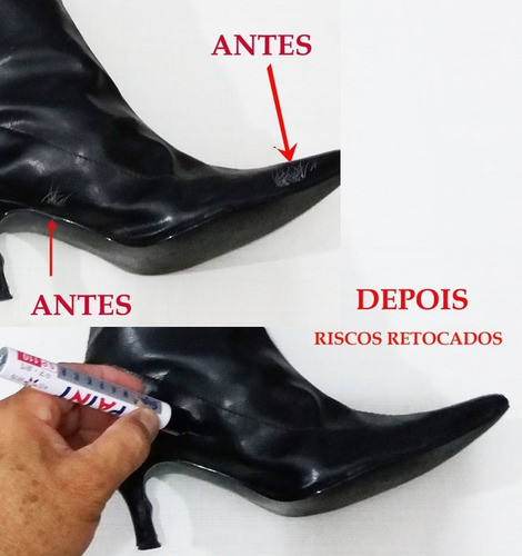 Caneta Preta Tira Riscos De Botas - Sapatos - Tênis - Bolsa