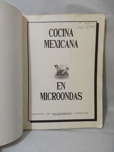 Cocina Mexicana En Microondas (Usado)