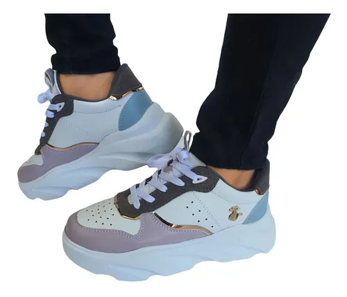Tenis plataforma alta best sale vizzano