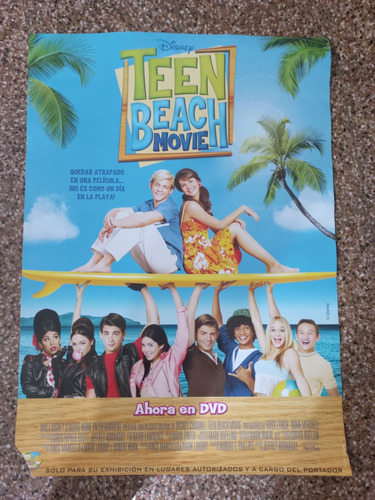 Teen Beach Movie Pelicula .poster Original (Usado)