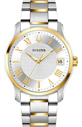 Relógio Masculino Classic Bulova Prata 98b391n