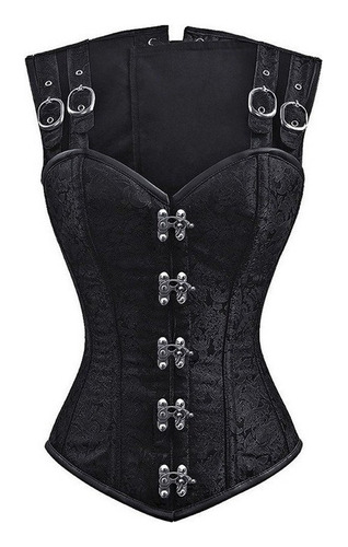 Corset Gotico Punk Con Doble Botonadura