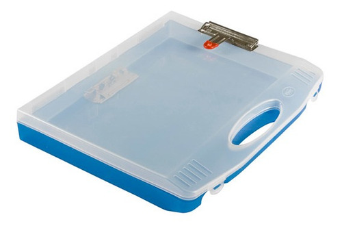 Caja Porta Documentos Carta Azor 8687az Azul Polipropileno