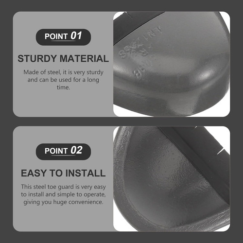 Uonlytech 1 Par De Puntera De Acero Para Zapatos De Segurida