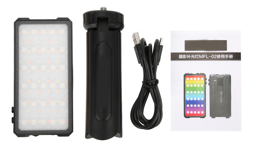 Luz Led De Vídeo Rgb Con Luz De Relleno Para Cámara Manbily