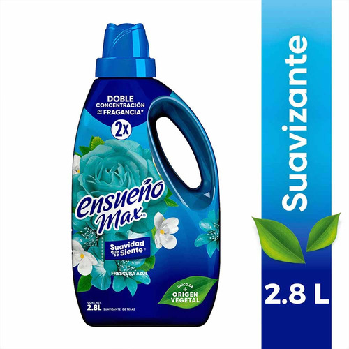 Ensueño Max Suavizante Frescura Azul 2.8l