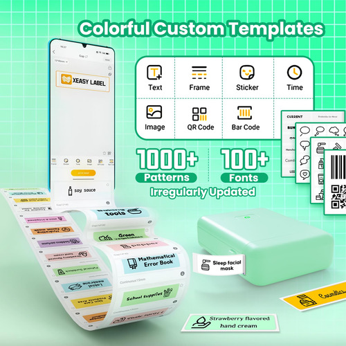 Label Maker Vretti Hp2 Portátil Bluetooth Con Múltiples Plan
