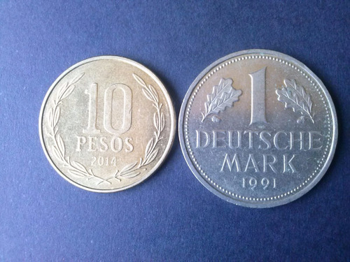 Moneda Alemania Federal 1 Mark Níquel 1991 Ceca A (c27)