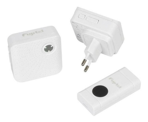 Timbre Inalambrico Largo Alcance Doble Receptor Fujitel 220v