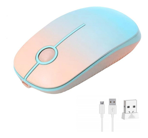 Mouse Inalámbrico Fd Para Mujeres Usb Carga Silencio