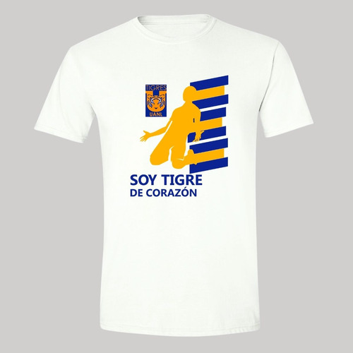 Playera Deportiva Hombre Tigres Uanl Tigres De Corazón