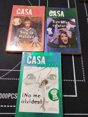 Lote X 3 R. L. Stine: La Casa Del Terror. Montena. Olivos. (Usado)