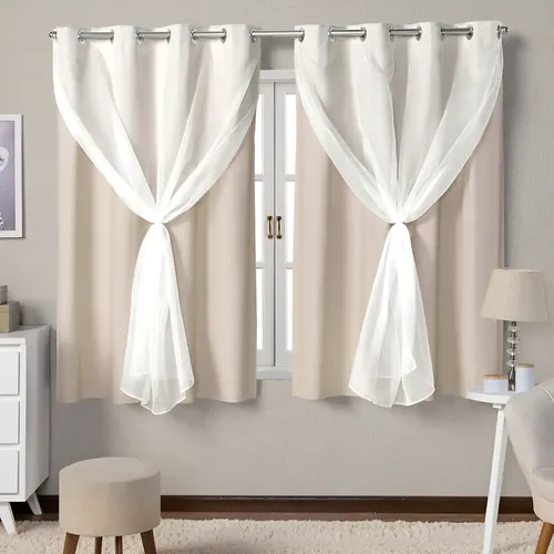 Cortina Blackout Blecaute 2,20x130 Sala Cozinha Quarto Voil