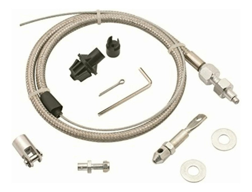 Mr. Gasket 5657 Kit De Cable De Acelerador Trenzado De Acero