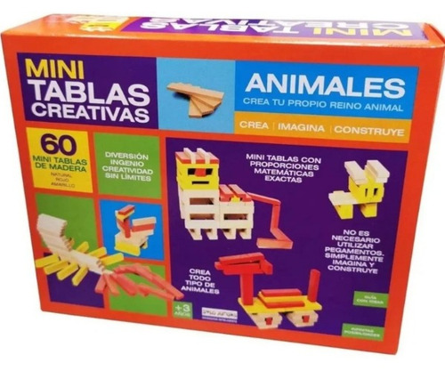 Tablas Creativas Mini (60 Piezas), Bloques, Construcción
