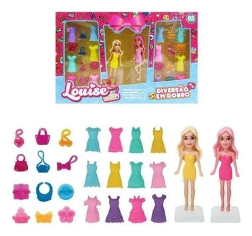 2 Bonecas Louise Sweet Com 27  Roupas Acessórios Troca Fácil