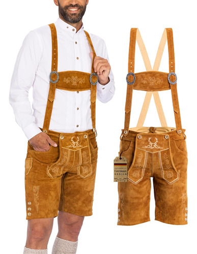 Bavaria Trachten Lederhosen Para Hombre - Pantalones De Cuer