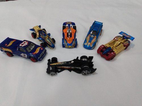 Hot Wheels Lote De 6 Car Racer Ram, Tiburón No Sth 