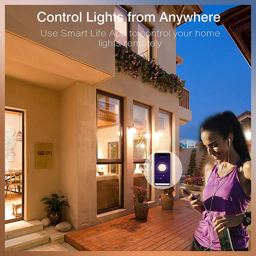 Bh Para Wifi Smart Bombilla Rgb+w+c Led Vela Bombilla 5w