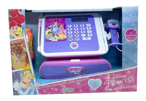 Caja Registradora Disney Princesas Color Violeta