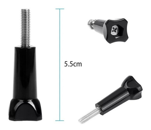 Imagen 5 de 6 de Arnés De Pecho Gris + Soporte + Tornillo + Bolsa Para Gopro