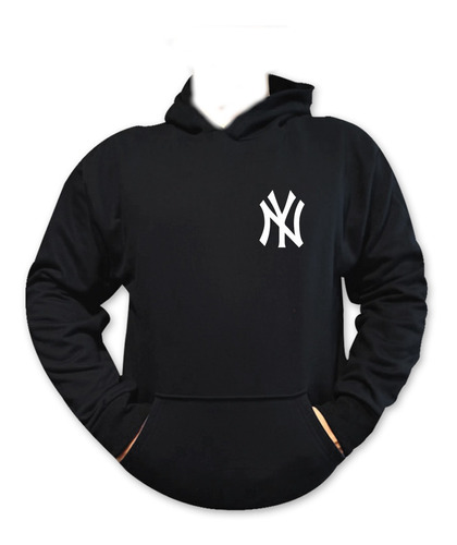 Polerón Yankees, Estampado De Ny Logo, Beisbol, Romanosmodas