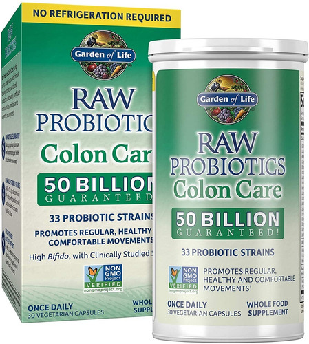 Garden Of Life Raw Probiotics Colon Care Estable 30 Capsulas