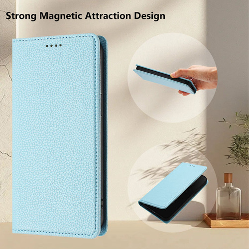 Funda Tipo Cartera De Piel Para La Serie Infinix Hot 50, Con Función Atril, A Prueba De Golpes, Ranuras Para Tarjetas, Lujosa Forma De Guijarros, Esti