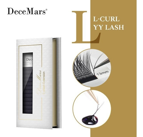 Cílios Decemars Y Curva L Efeito Fox Eye - Volume Brasileiro