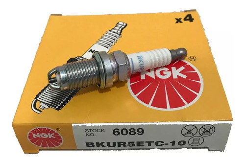 Juego De Bujias Ngk Vw Fox 1.6 8v 3 Electrodos Bkur5etc-10