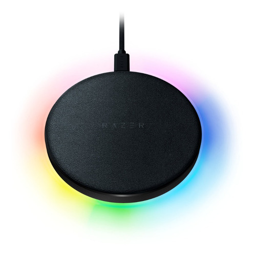 Cargador Inalámbrico Razer Charging Pad 10w Qi Usb C Color Negro